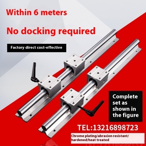Aluminum Support Cylindrical Optical Axis <strong>Linear</strong> <strong>Guide</strong> <strong>Rail</strong> SBR10-30 Locking Slider for Woodworking Table Handle Optimal for - Product Image 5