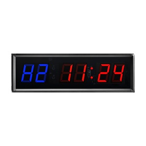 Orologi da scrivania blu blu da 1.5 pollici personalizzati a circuito a 6 cifre Timer per allenamento multifunzione conto alla rovescia per palestra metallo - Product Image 1