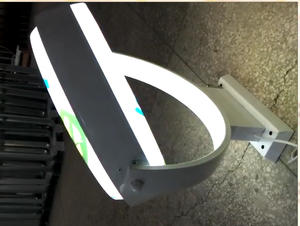 Scatola luminosa rotante a LED per esterni scatola luminosa rotante sottovuoto a led rotondo per esterni che forma scatole luminose vuote