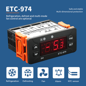 Controlador de temperatura de refrigeración Eliwell, controlador de temperatura Digital, compresor 16a con sonda de acero inoxidable, - Product Image 2
