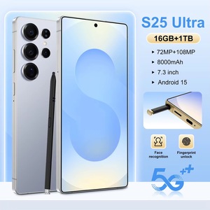 热卖S25超原装7英寸智能手机解锁版16gb + 1TB双sim卡5g手机廉价全球定位系统安卓14手机 - Product Image 1