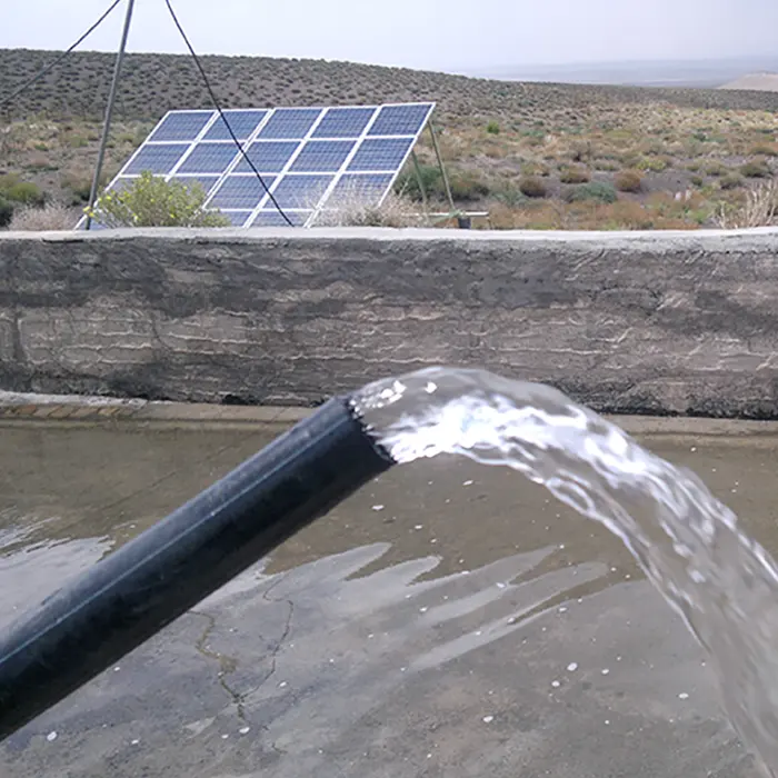 Bomba de água solar sem escovas de 3 polegadas para irrigação, bomba submersível solar dc 48V 1HP, novo design de fábrica na China