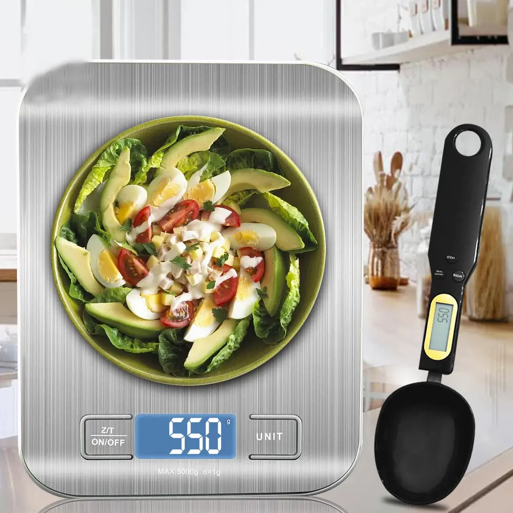 Balança de cozinha digital lcd, balança de cozinha digital com precisão de 1g/0.1oz para cozinhar, pesagem com balança de cozinha