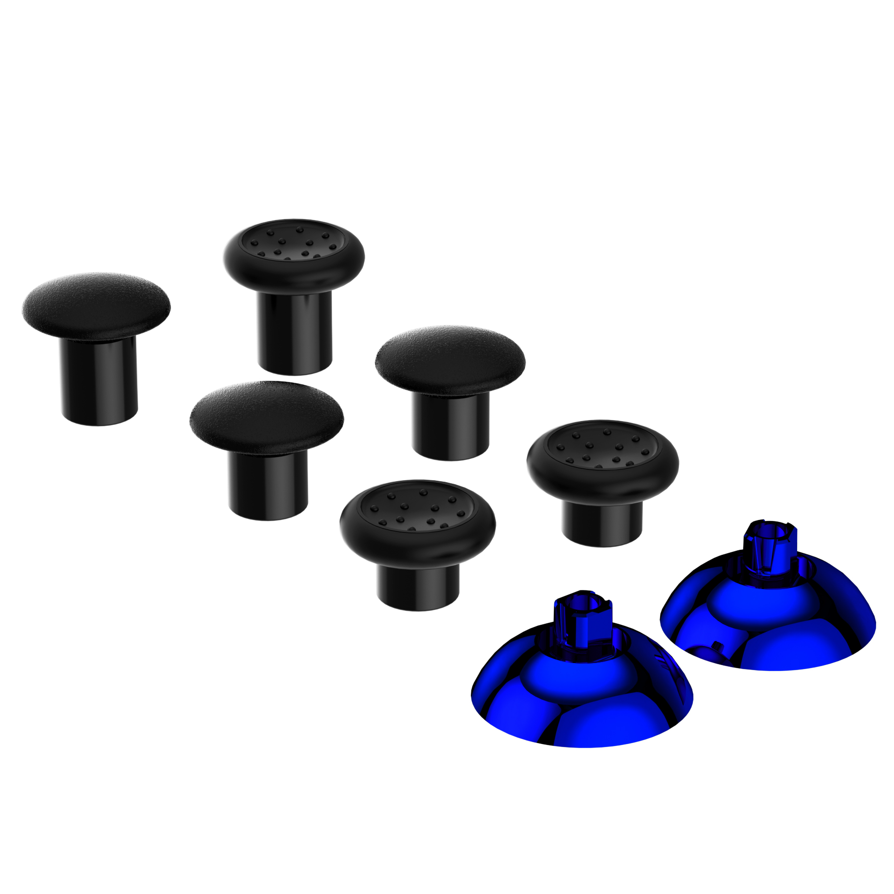 Glossy Chroming Blue + black thumbgrips P4J1111WS