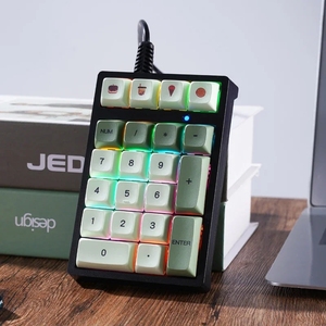 T21 21 tasti di programmazione cablata tastierino numerico meccanico con luci multicolore - Product Image 5