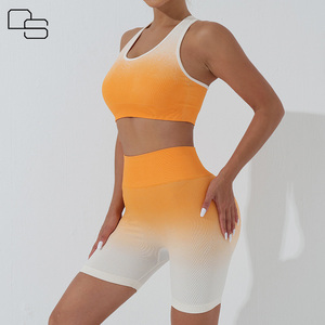 Bán Buôn Sexy Phòng Tập Thể Dục Tập Thể Dục Dài Tay Áo Xà Cạp Trang Phục Thể Thao Phù Hợp Với Phụ Nữ Liền Mạch Tập Thể Dục Yoga - Product Image 3