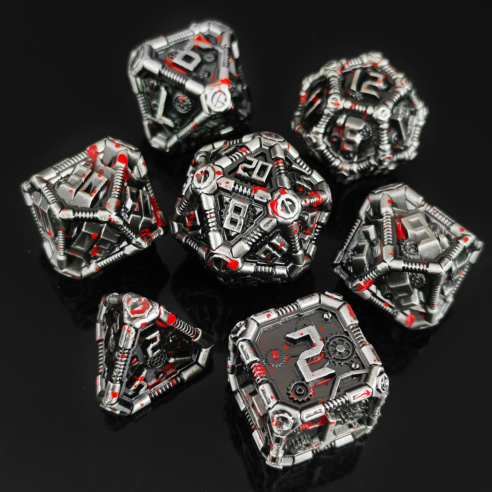 Taches de sang rouge