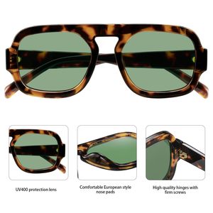 Nhà Máy Giá Rẻ Giá cổ điển Kính mát cổ điển PC Khung Kính mát unisex bán buôn biểu tượng tùy chỉnh nhựa phụ nữ Kính mát - Product Image 4