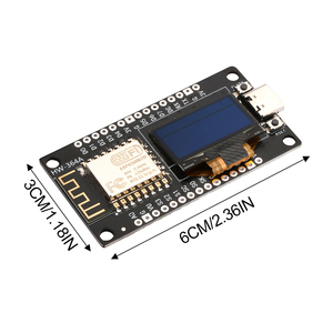 FYX stok nodemcu ESP8266 geliştirme kurulu 0.96 inç OLED ekran CH340 Arduino IDE Micropython programlama için sürücü modülü