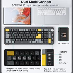 New Arrival for IMICE AN-800 Wireless Dual Mode Scissor Foot <strong>Structure</strong> Silent <strong>Computer</strong> <strong>Keyboard</strong> - Product Image 4