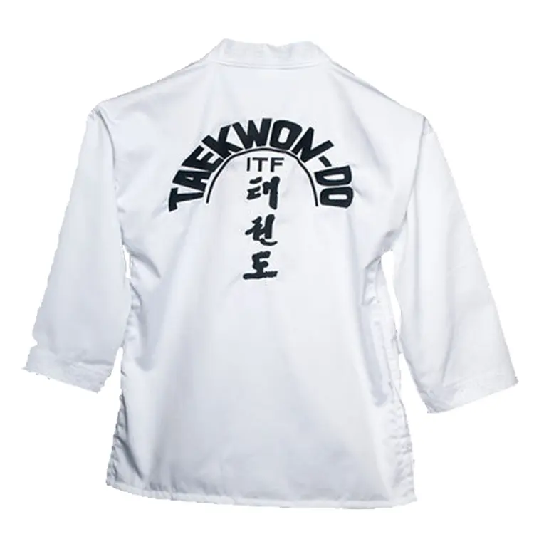 Uniforme taekassistdo branco barato taekassistdo