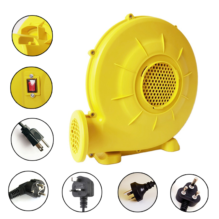 Soplador de aire amarillo