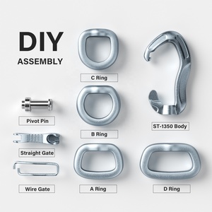 Customized 7075 Aviation Aluminum Swivel Carabiner <strong>Hook</strong> for Dog Leash