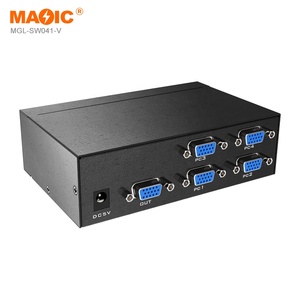Divisor de pantalla VGA 4x1 HDMI Multiviewer 4x1 Quad Multiviewer VGA con IR para consolas de juegos de cámara - Product Image 3