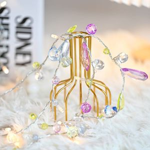 Luces de cristal LED Joyas Luces de hadas Funciona con pilas/Enchufe USB, lindas luces de cadena con temporizador remoto Fairycore Room - Product Image 3
