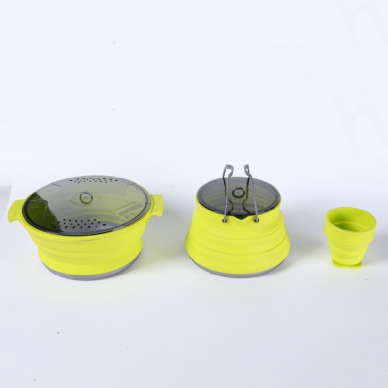 Grass green-cup kettle pot set of 3