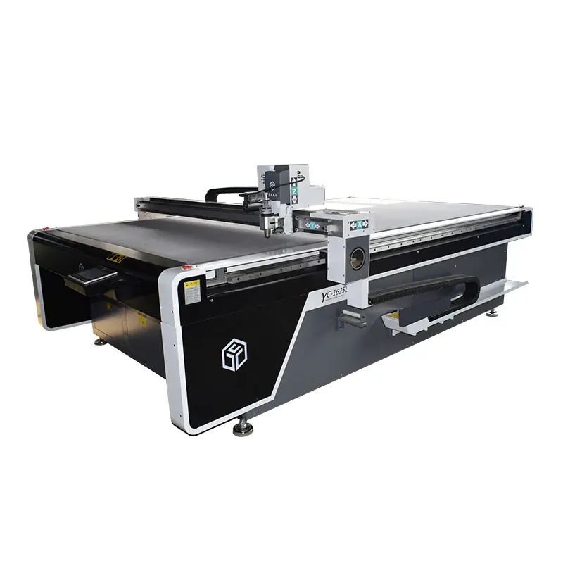 YUCHEN pvc roll cutter pvc plotter cutter soft glass table mat cutting machine