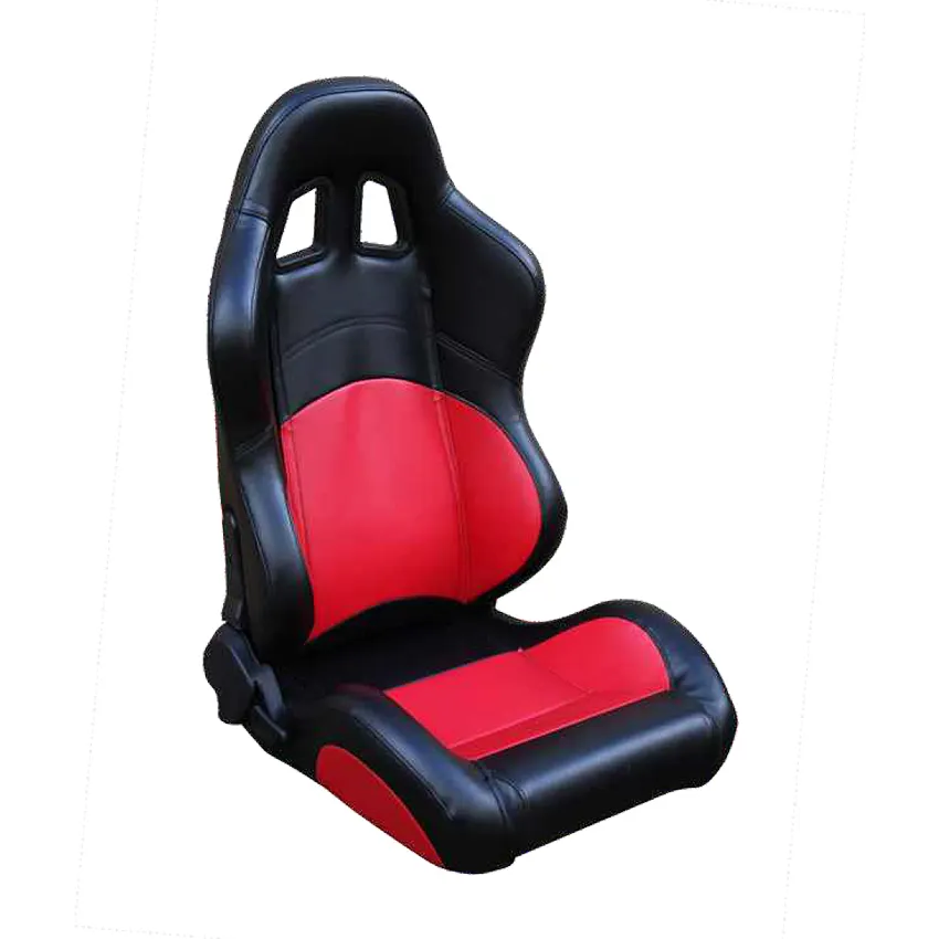 Универсальный черный ПВХ кожа углеродного вида с двойным слайдером красный Sitich RECARO гоночное сиденье