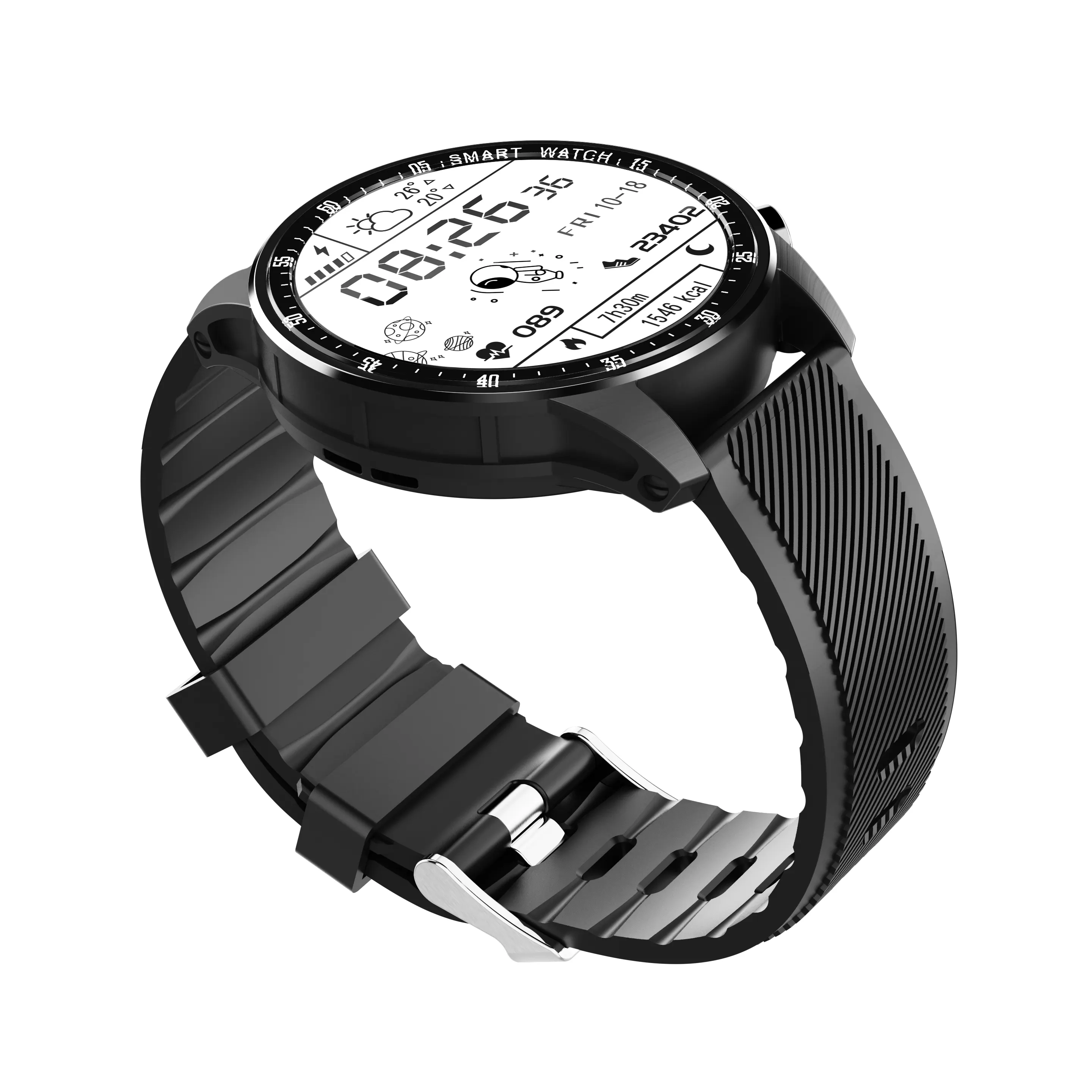 Ndroid-reloj inteligente redondo para hombre, pulsera con recordatorio de temperatura corporal y llamadas de voz