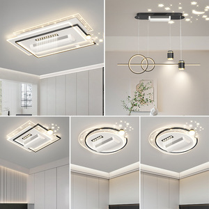 Потолочный вентилятор со светодиодным акриловым пультом дистанционного управления и голосовой командой - Product Image 4