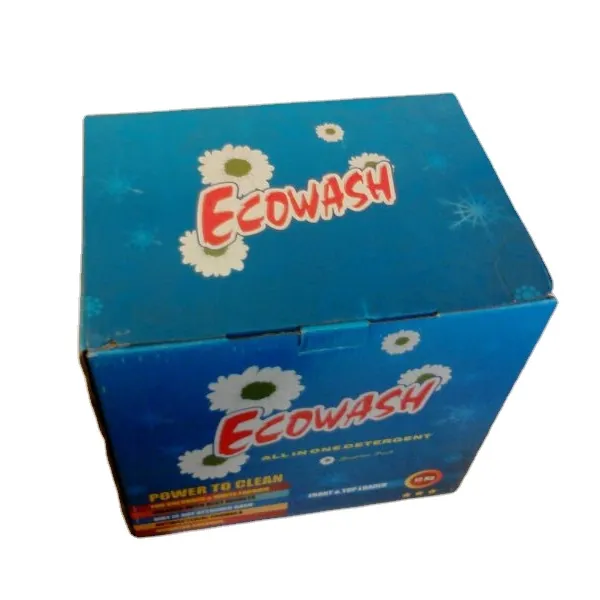9kg scatola di imballaggio Ecowash lavaggio detersivo in polvere
