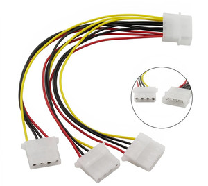 4 Pin Molex erkek 1 ila 2 port 3 port Molex 4 P IDE kadın güç kaynağı Splitter bağlayıcı kablo hesaplama grafik kartı GPU - Product Image 4