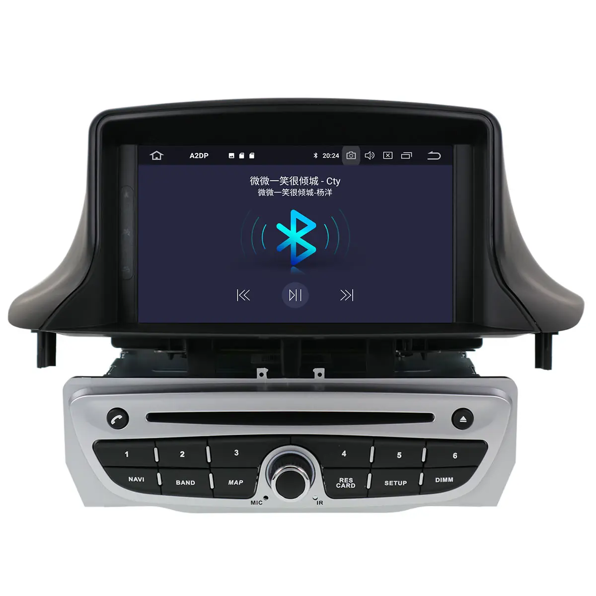 Aotsr Android 10,0 2 + 16G Radio de coche GPS navegación para Renault Megane 3 Fluence 2009-2015 sistema multimedia del coche de navegación gps