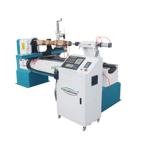 Máquina automática de torno de madera CNC con estructura de cama plana horizontal de cuchillo doble de un solo eje Torneado de servicio pesado - Product Image 2