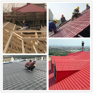 UPVC yamuk çatı levha hava dayanıklı isı darbe Anti-House PVC plastik ASA yüzey ile su geçirmez ev çatı için