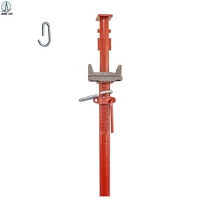 镀锌模板可调钢支撑支柱金属重型脚手架，带方板和螺旋千斤顶 - Product Image 2