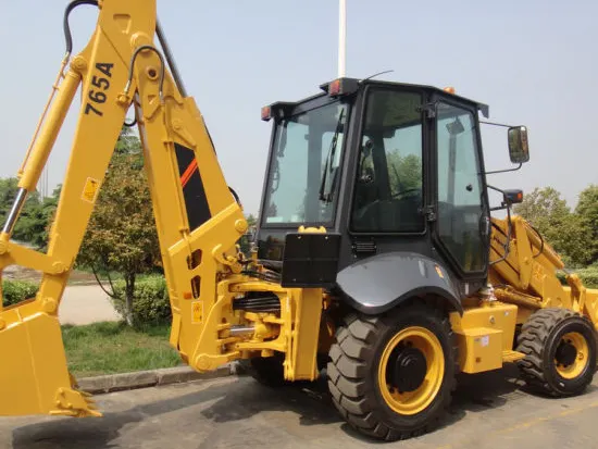 China brand new hydraulic 2.5 ton backhoe wheel loader retroexcavadora CLG765A with cheap price for sale