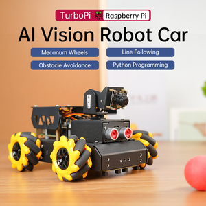 Hiwonder TurboPi AI Vision Mecanum Räder Smart Raspberry Pi 5 Roboter Auto Kit Open Source Python Programmierung Roboter Kits