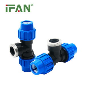 IFAN製造ポリHDPEPP圧縮継手アダプターネジ付きカップリングコネクターPEチューブHDPEパイプ継手 - Product Image 4