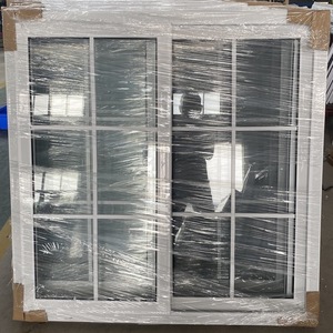 グリルデザインと蚊帳付き中国スライディングPVCウィンドウ - Product Image 5