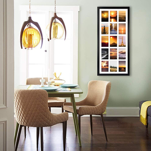 <strong>4</strong>*<strong>6</strong> Black Picture <strong>Frames</strong> Collage with 15 Openings Multi Photo <strong>Frame</strong> for Wall Hanging
