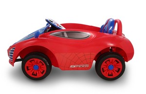 Remote Control Ride on <strong>Car</strong> for Kids Spider Man <strong>Car</strong> Battery Powered <strong>Car</strong> with Music in Outside - Product Image 4