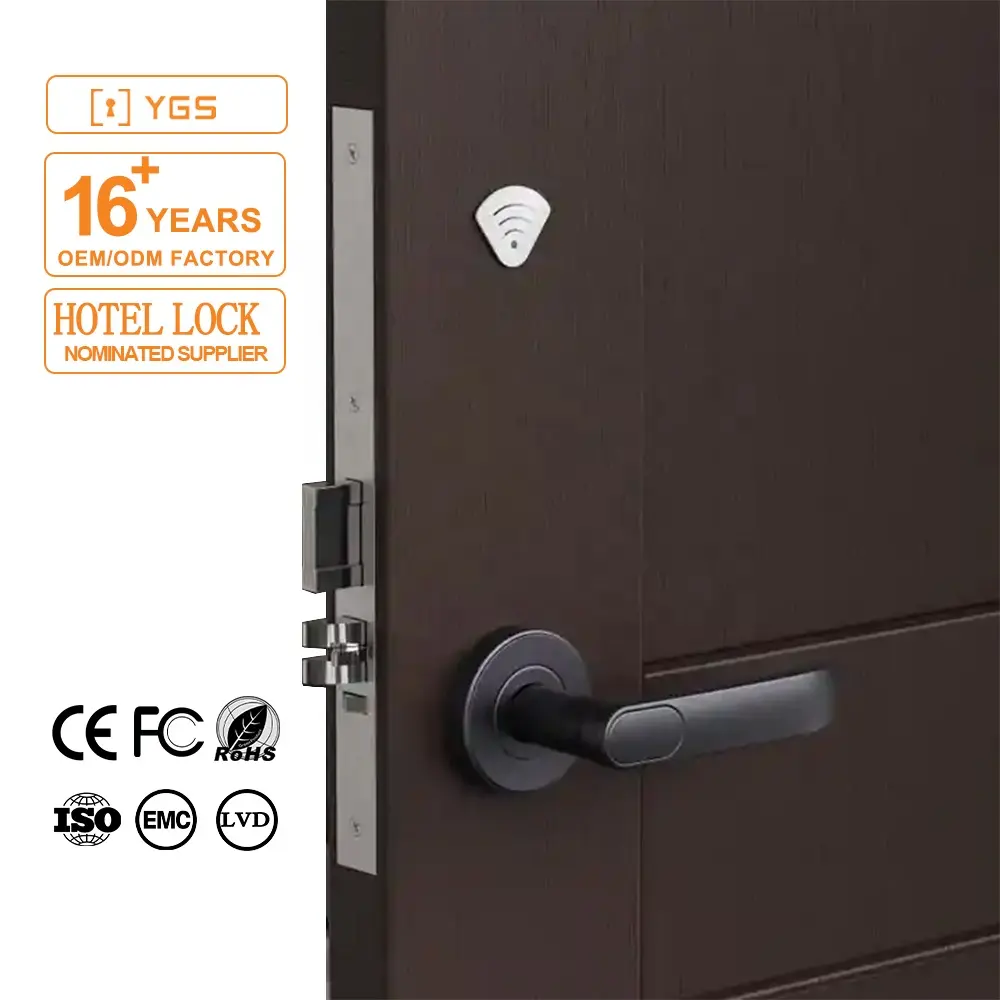 RFID 숨겨진 스마트 도어 잠금 암호 열쇠가없는 아파트 실내 침실 Serre 카드 키 호텔 잠금 시스템 소프트웨어 문