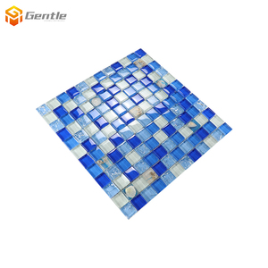 Nóng bán sang trọng vỏ trang trí thiết kế hình vuông Tinh thể thủy tinh khảm tường gạch cho tường trang trí - Product Image 3