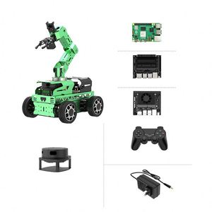 Görsel tanıma, ses kontrolü ve gelişmiş direksiyon şasisi ile AI destekli robotik. Kök projeleri için programlanabilir