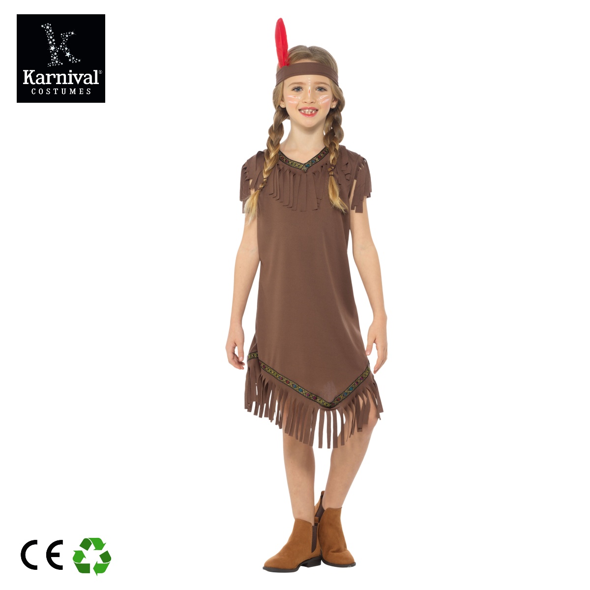 Brown Girl 83199 Dress & Headband
