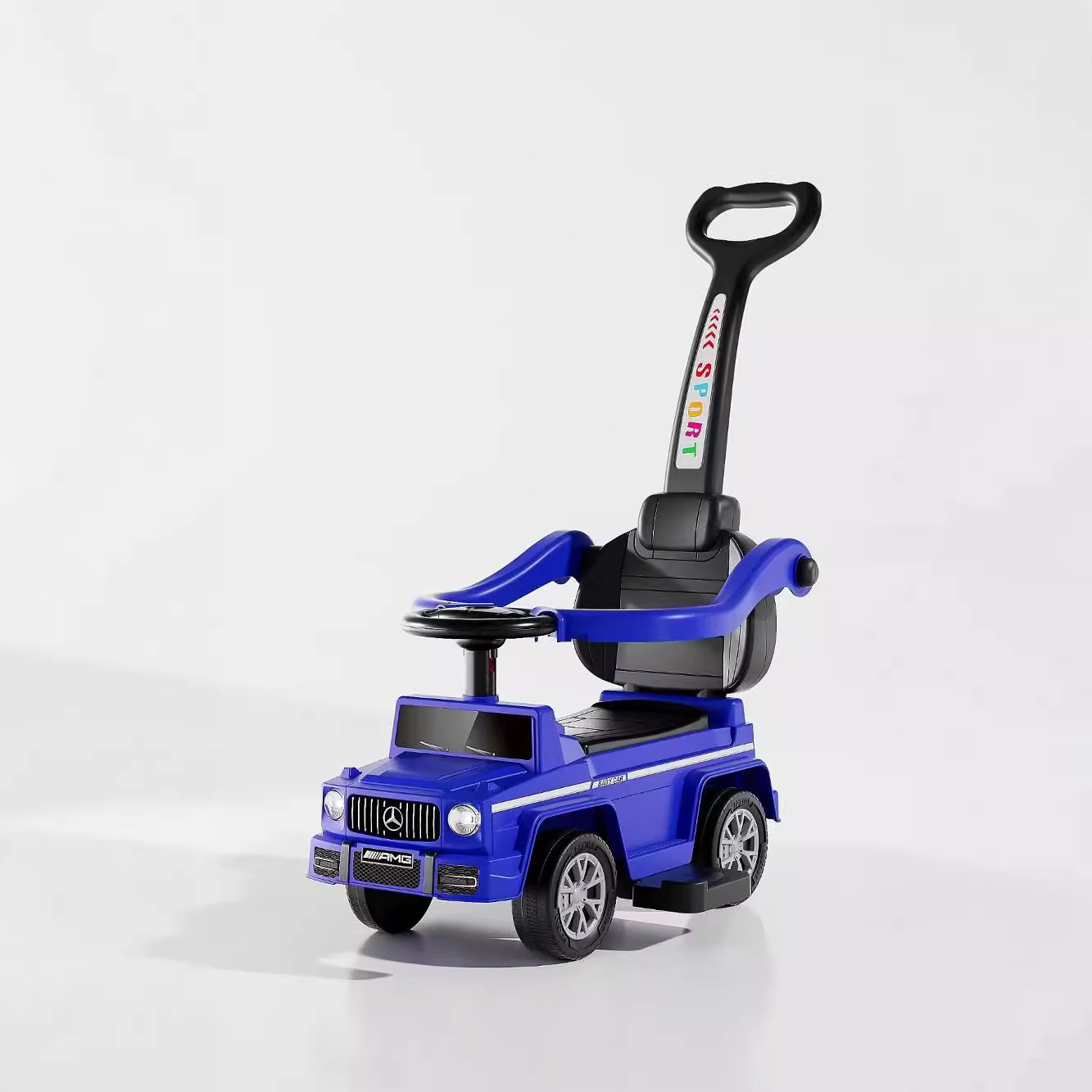 รางสีน้ำเงินพร้อมที่จับแบบกด - ราวกันตก - แป้นเหยียบ - ดนตรี - ไฟ