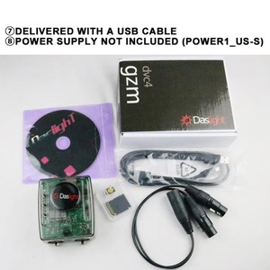 BOTAI Das Interfaz USB de 4 canales 6A Compatible con iluminación de escenario y estudio Software de control DMX con certificación ROHS - Product Image 4