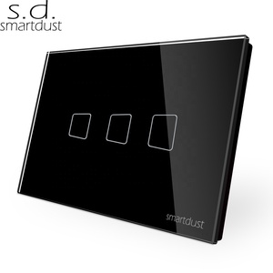 Smartdust 118 WIFI Electric Light <strong>Remote</strong> for TUYA 3 Gang <strong>AU</strong> Single Live Line Smart WIFI RF 433 MHz Touch Switch Max Current 10A - Product Image 1