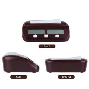 Schach Digital Memory Function Clock Profession elle Holz schach Timer Count Up Down Clock Spiel Mit Aufbewahrung tasche - Product Image 3