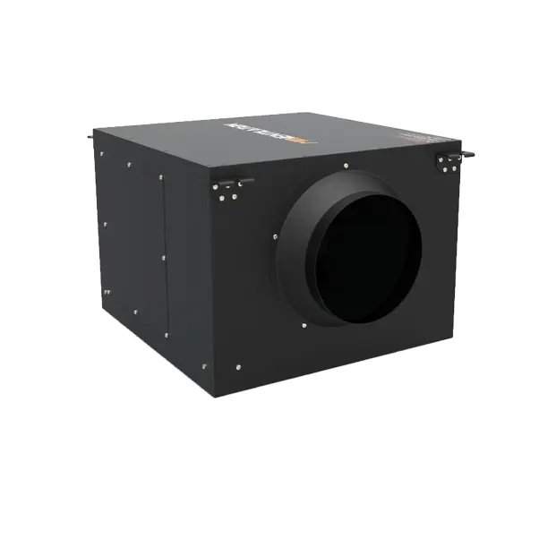 En línea caja del filtro de aire con filtro HEPA y filtro de carbón activado para sistema de ventilación ventilador de escape MIA-GL15SFJ