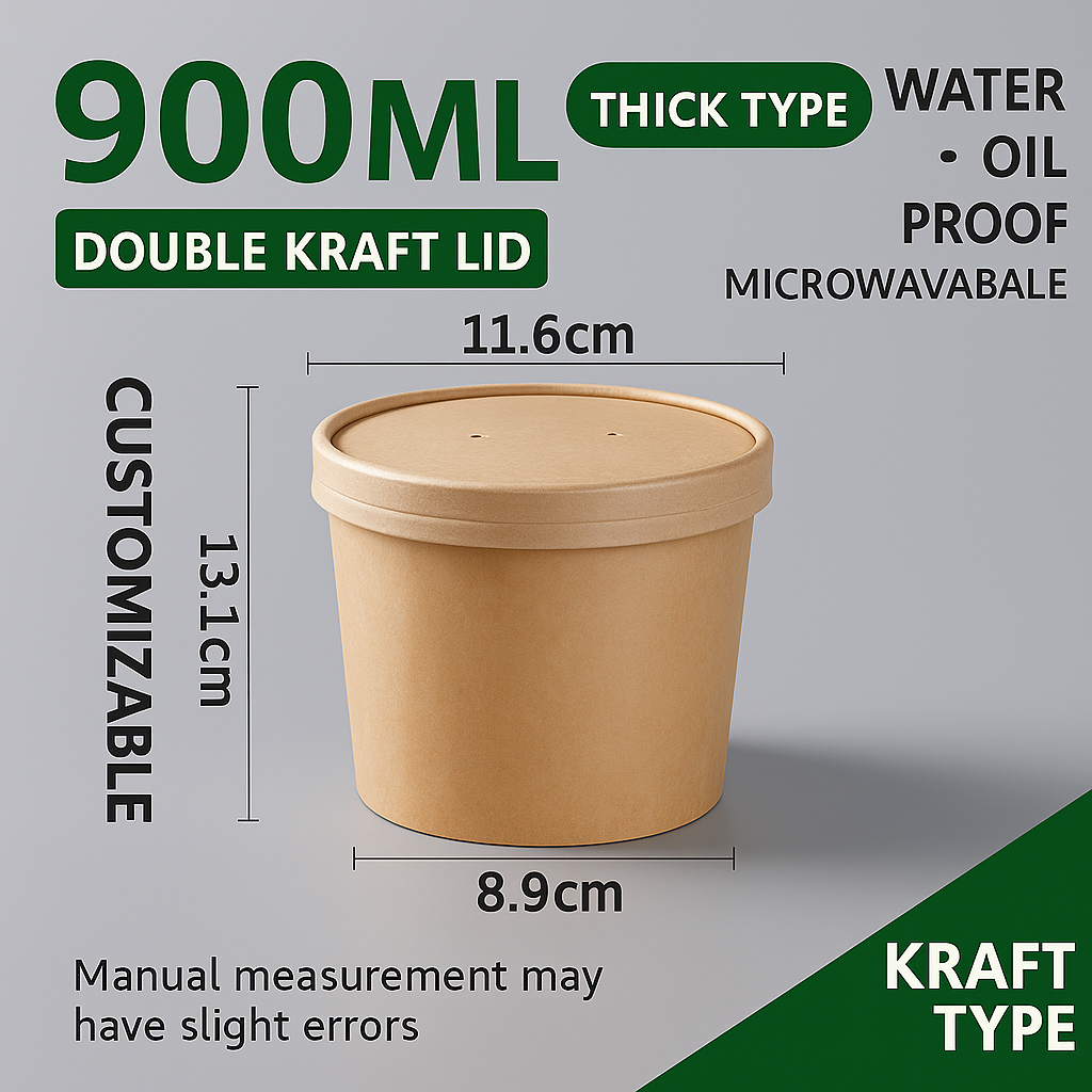 Tapa de 900ML Kraft