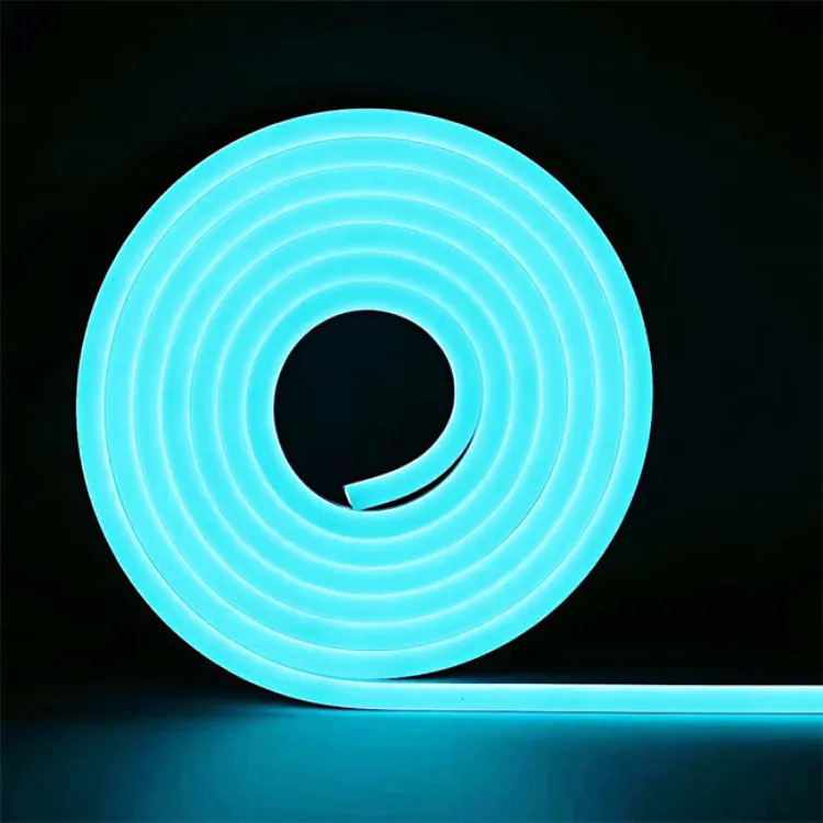 Luci al Neon flessibili intrecciate decorazione pilastro albero illuminazione insegna al Neon spago palo paesaggio lampade a strisce