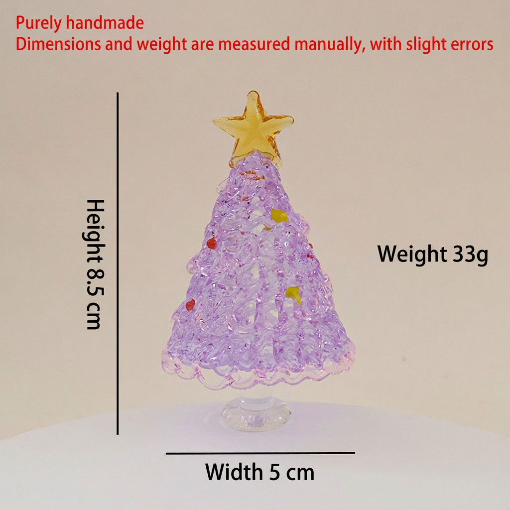 Albero di Natale avvolto in filo viola e rosa da 85 cm