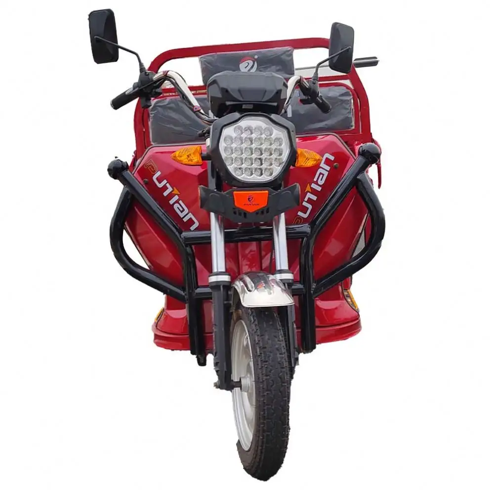 Good Quality 3 Wheel Bike Long Cabin Braek Disk Car Adult Cheap Motorcycle Electric Motocyclet Cargo Scooter Tricycle Bicycle