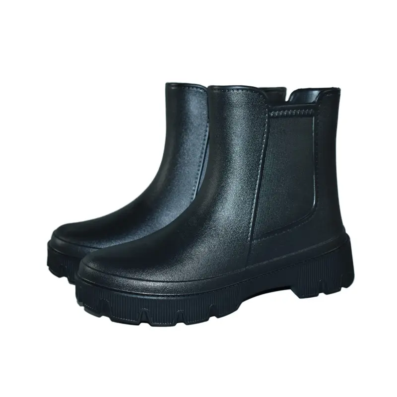 Procesamiento personalizado EVA damas mujeres Botas de lluvia moda botas bajas antideslizante resistente al desgaste Botas de lluvia impermeables para hombres